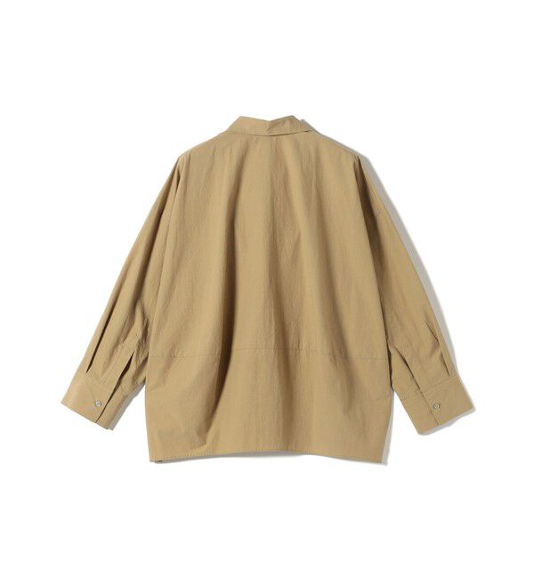 SHIPS for women「《予約》〈手洗い可能〉近江晒 サイド スリット スキッパー シャツ」|シャツ・ブラウス|