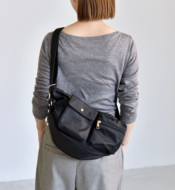 quaranciel「《予約》quaranciel:〈撥水加工〉3WAY ナイロン ポケット ショルダーバッグ（A4対応）」|ショルダー・メッセンジャー|