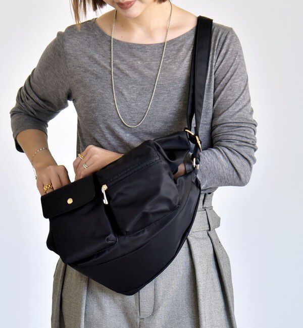 quaranciel「《予約》quaranciel:〈撥水加工〉3WAY ナイロン ポケット ショルダーバッグ（A4対応）」|ショルダー・メッセンジャー|