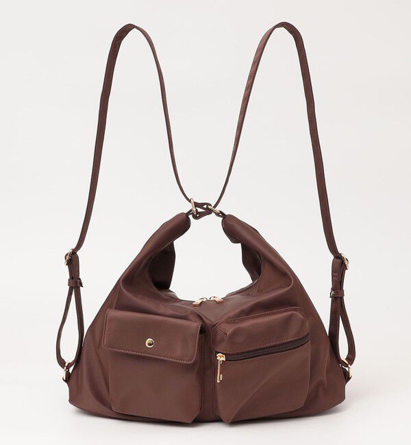 quaranciel「《予約》quaranciel:〈撥水加工〉3WAY ナイロン ポケット ショルダーバッグ（A4対応）」|ショルダー・メッセンジャー|