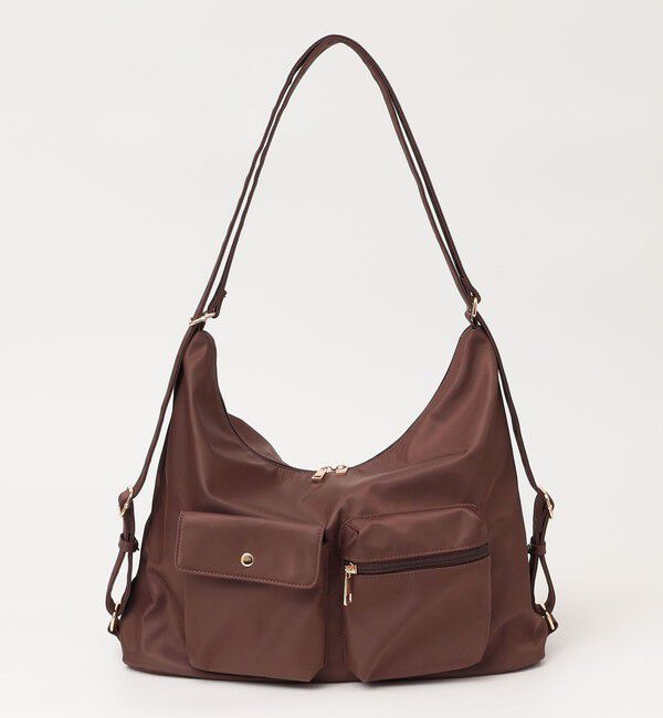 quaranciel「《予約》quaranciel:〈撥水加工〉3WAY ナイロン ポケット ショルダーバッグ（A4対応）」|ショルダー・メッセンジャー|