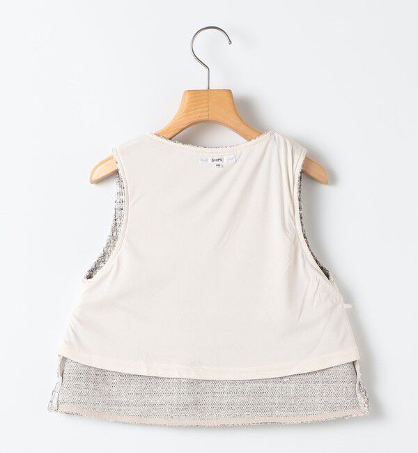 SHIPS KIDS「SHIPS KIDS:100～130cm / 〈手洗い可能〉シャイニー ツイード ベスト」|ベスト・ジレ|