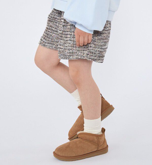 SHIPS KIDS「SHIPS KIDS:100～130cm / 〈手洗い可能〉シャイニー ツイード ショートパンツ」|その他|