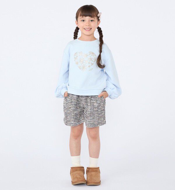 SHIPS KIDS「SHIPS KIDS:100～130cm / 〈手洗い可能〉シャイニー ツイード ショートパンツ」|その他|