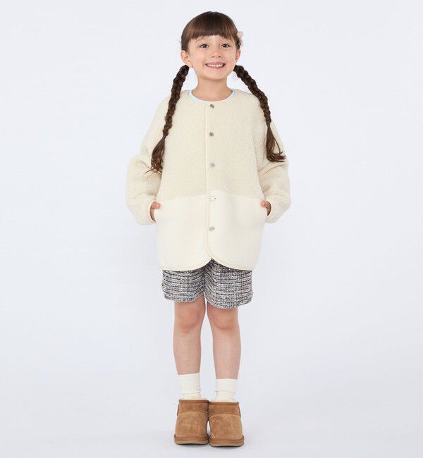 SHIPS KIDS「SHIPS KIDS:100～130cm / 〈手洗い可能〉シャイニー ツイード ショートパンツ」|その他|