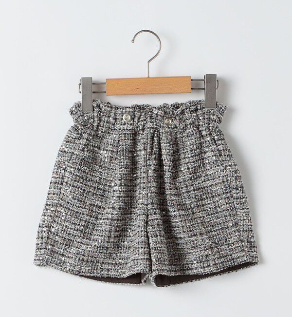 SHIPS KIDS「SHIPS KIDS:100～130cm / 〈手洗い可能〉シャイニー ツイード ショートパンツ」|その他|
