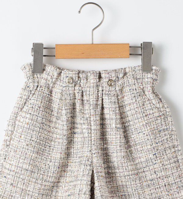SHIPS KIDS「SHIPS KIDS:100～130cm / 〈手洗い可能〉シャイニー ツイード ショートパンツ」|その他|