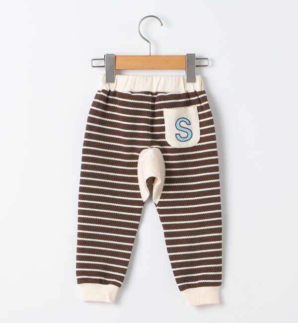 SHIPS KIDS「SHIPS KIDS:80～90cm / ボーダー リブ パンツ」|その他ベビー用品|
