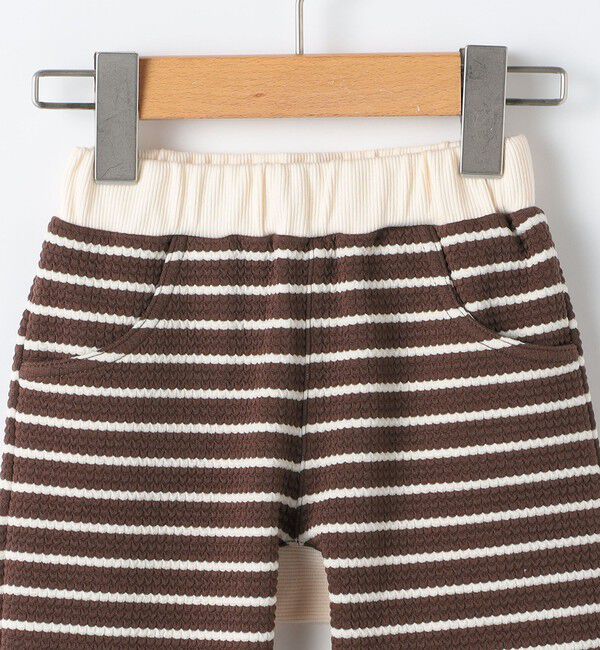 SHIPS KIDS「SHIPS KIDS:80～90cm / ボーダー リブ パンツ」|その他ベビー用品|