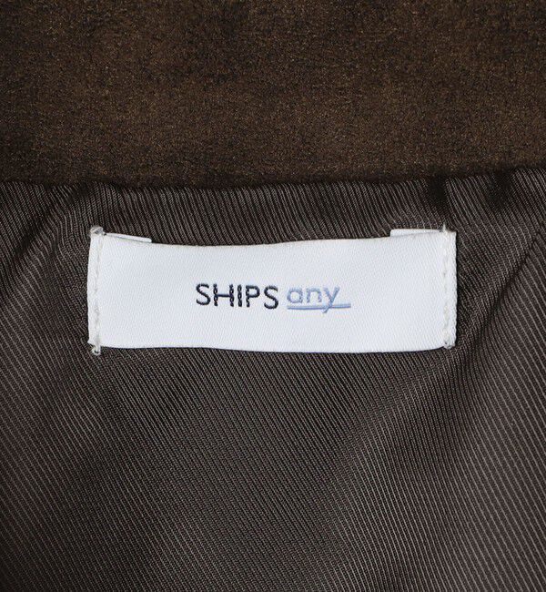 SHIPS any「SHIPS any: ポリエステル スエード ポケット トラック ブルゾン◆」|ブルゾン・スタジャン|