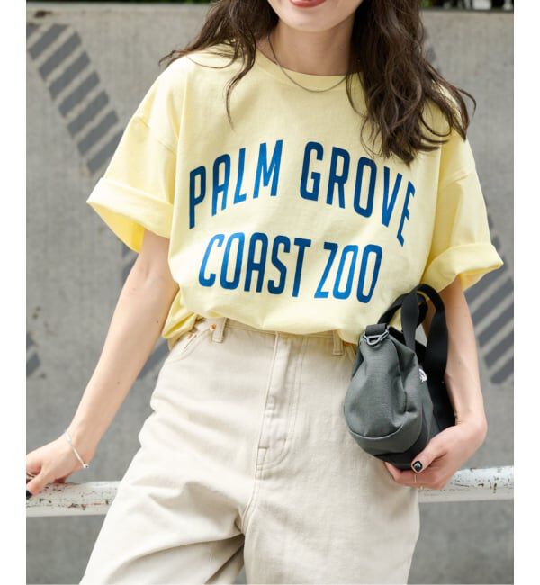 OUTDOOR PRODUCTS Usual Things「追加4 ピグメントカットオフZOO TEE」|Tシャツ・カットソー|イエロー