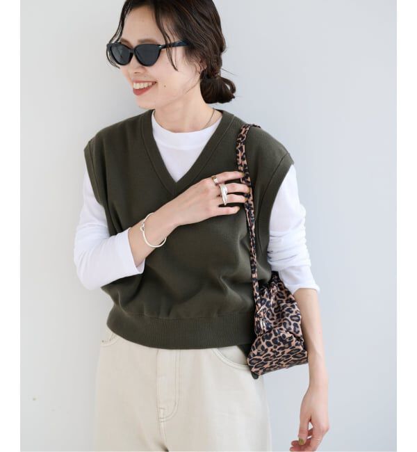 OUTDOOR PRODUCTS Usual Things「≪予約≫コットンVネックニットベスト」|ベスト・ジレ|