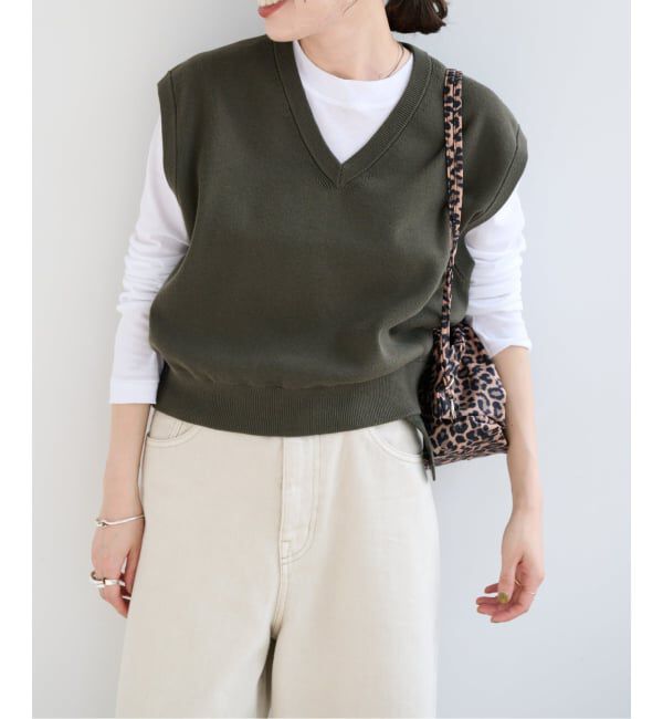 OUTDOOR PRODUCTS Usual Things「≪予約≫コットンVネックニットベスト」|ベスト・ジレ|