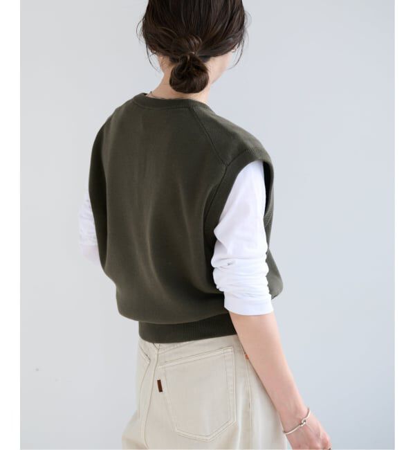 OUTDOOR PRODUCTS Usual Things「≪予約≫コットンVネックニットベスト」|ベスト・ジレ|