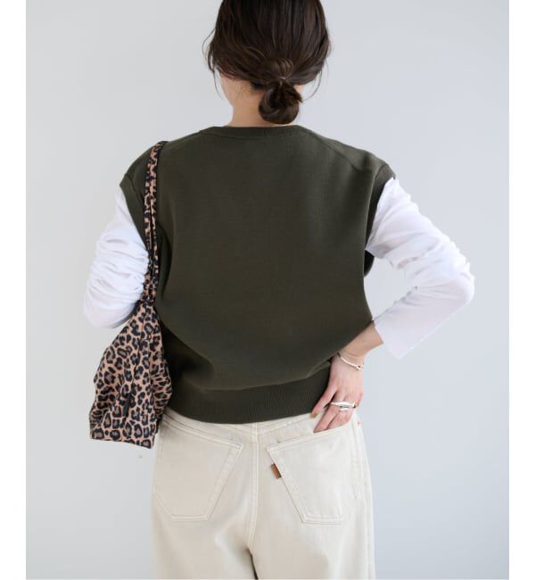 OUTDOOR PRODUCTS Usual Things「≪予約≫コットンVネックニットベスト」|ベスト・ジレ|