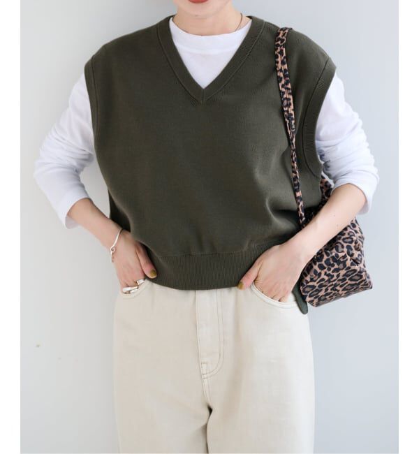OUTDOOR PRODUCTS Usual Things「≪予約≫コットンVネックニットベスト」|ベスト・ジレ|