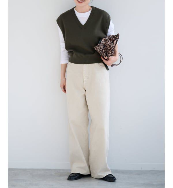 OUTDOOR PRODUCTS Usual Things「≪予約≫コットンVネックニットベスト」|ベスト・ジレ|