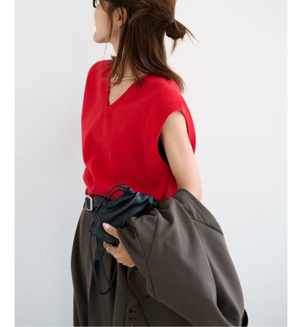 OUTDOOR PRODUCTS Usual Things「≪予約≫コットンVネックニットベスト」|ベスト・ジレ|