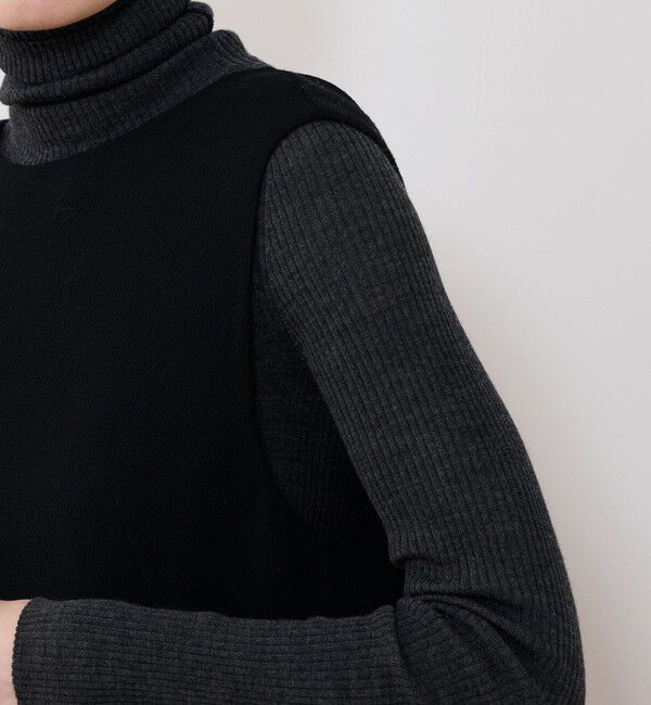 GALERIE VIE「ウールダブルクレープ バックボタンワンピース」|ワンピース|