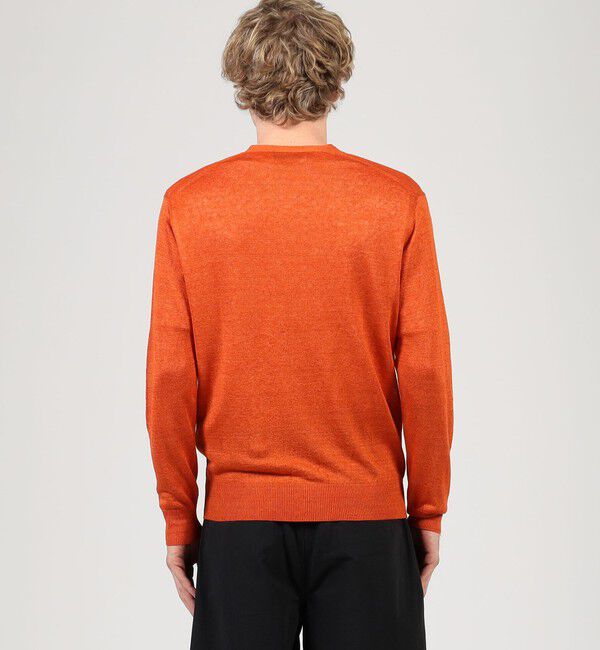 TOMORROWLAND MENS「TOMORROWLAND tricot ティントリネン 14ゲージVネックカーディガン」|カーディガン|