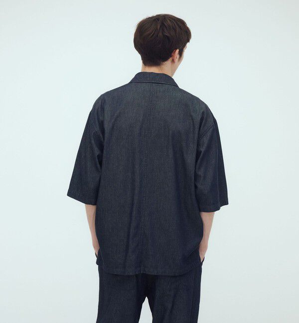 GALERIE VIE「コットンダンガリー ハーフスリーブシャツ」|シャツ・ブラウス|