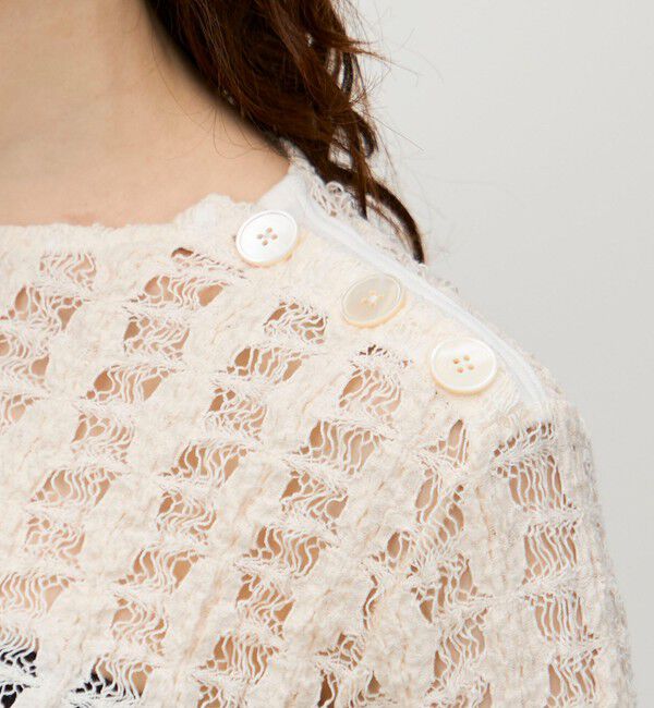 BACCA「ストレッチレース ロングスリーブプルオーバー」|Tシャツ・カットソー|