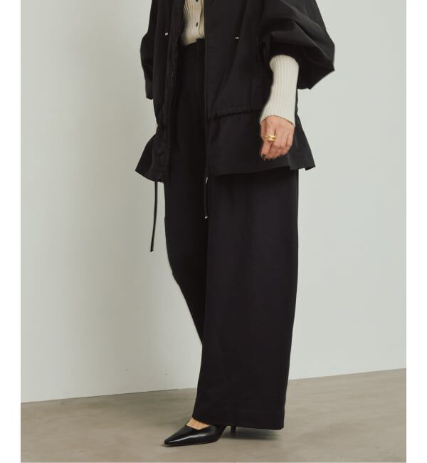 VERMEIL par iena「《手洗い可》Curved Tuck パンツ」|その他|