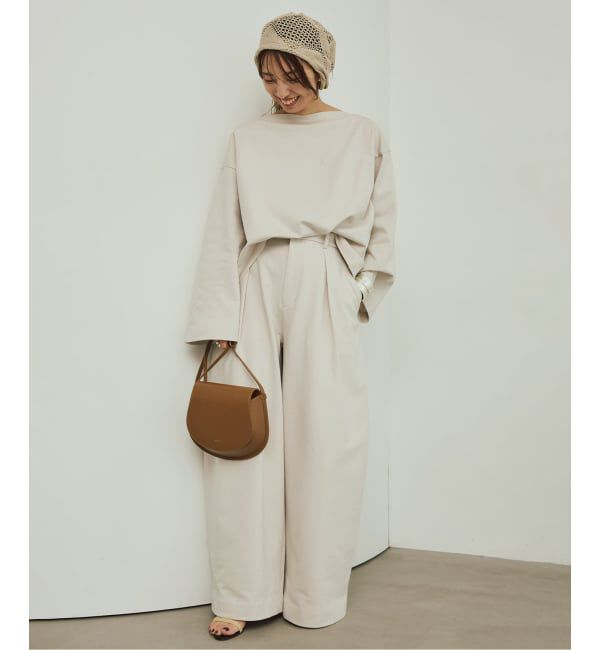 VERMEIL par iena「《手洗い可》Curved Tuck パンツ」|その他|