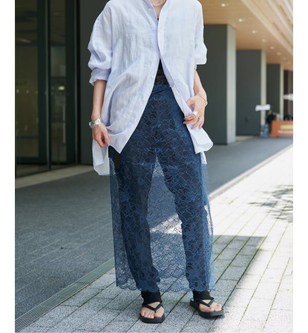 VERMEIL par iena「Lace Overlay Scarf」|その他|