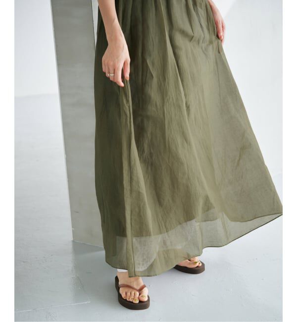 IENA「MARILYN MOON/マリリンムーン sheer cotton 2way op ワンピース 4263-105」|ワンピース|