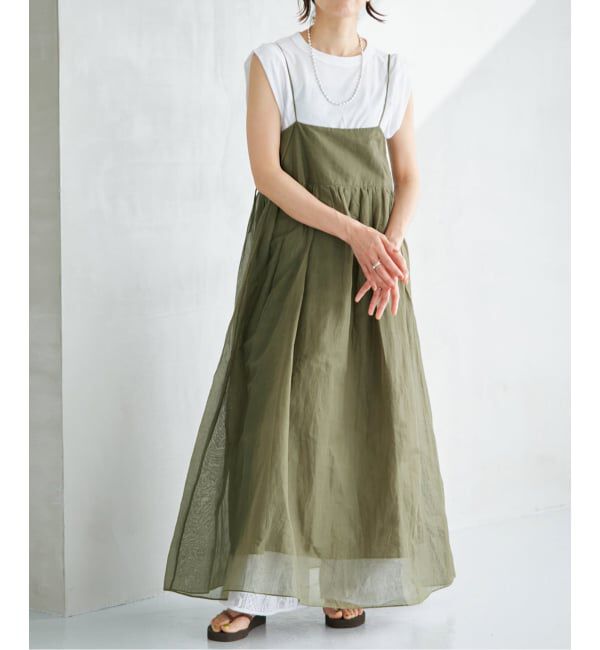 IENA「MARILYN MOON/マリリンムーン sheer cotton 2way op ワンピース 4263-105」|ワンピース|