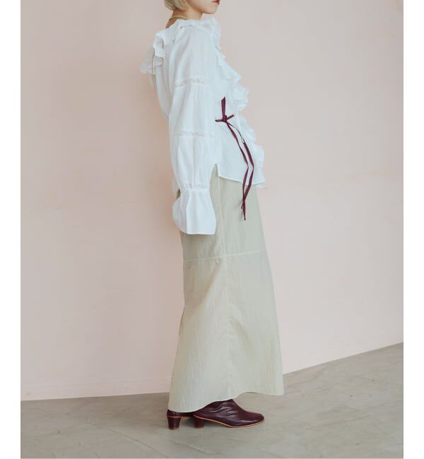 IENA LA BOUCLE「《撥水》IENA LA BOUCLE シアーナイロンスカート」|スカート|