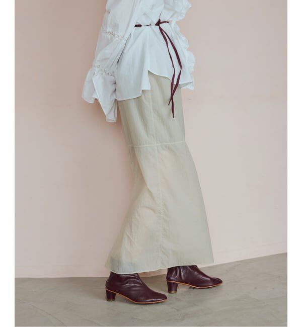 IENA LA BOUCLE「《撥水》IENA LA BOUCLE シアーナイロンスカート」|スカート|