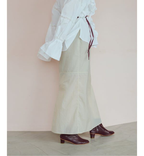 IENA LA BOUCLE「《撥水》IENA LA BOUCLE シアーナイロンスカート」|スカート|