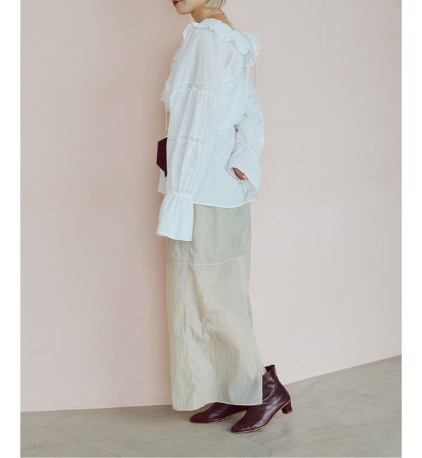 IENA LA BOUCLE「《撥水》IENA LA BOUCLE シアーナイロンスカート」|スカート|