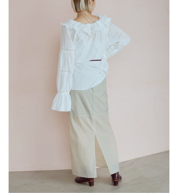 IENA LA BOUCLE「《撥水》IENA LA BOUCLE シアーナイロンスカート」|スカート|