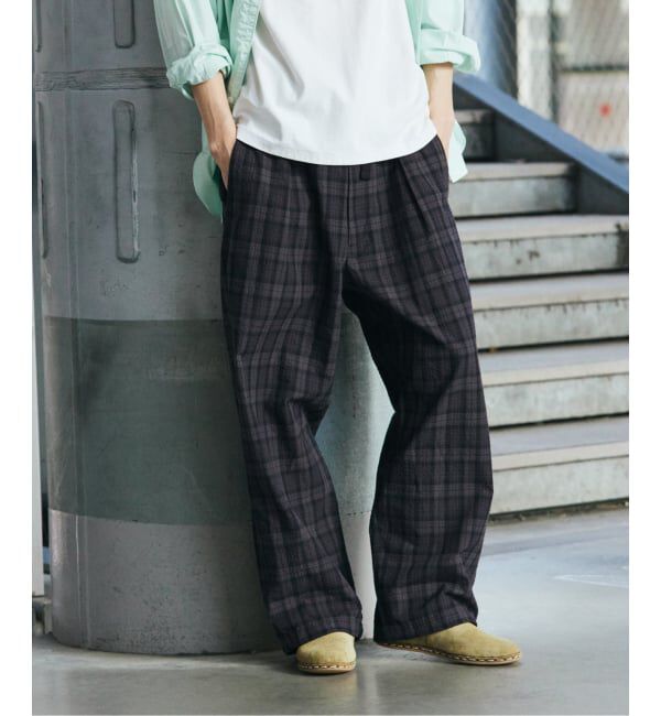 JOURNAL STANDARD「T/C サッカー オーバー パンツ」|スラックス|