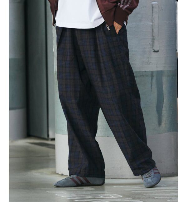 JOURNAL STANDARD「T/C サッカー オーバー パンツ」|スラックス|