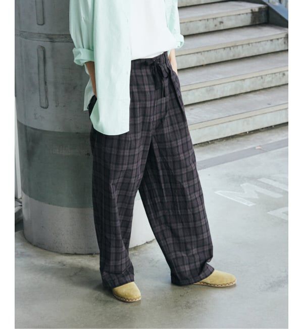 JOURNAL STANDARD「T/C サッカー オーバー パンツ」|スラックス|