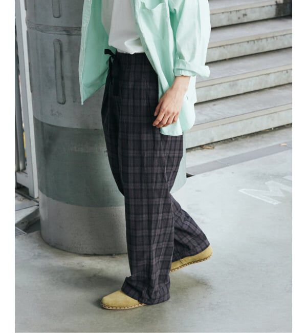 JOURNAL STANDARD「T/C サッカー オーバー パンツ」|スラックス|