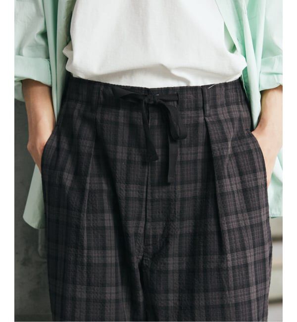 JOURNAL STANDARD「T/C サッカー オーバー パンツ」|スラックス|