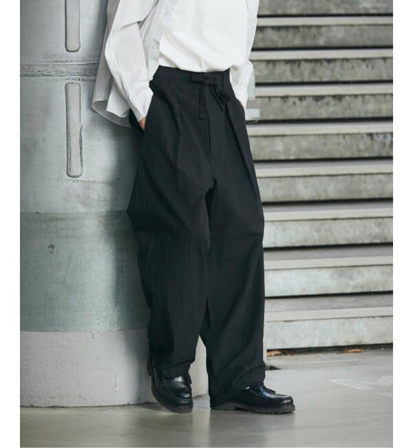 JOURNAL STANDARD「T/C サッカー オーバー パンツ」|スラックス|