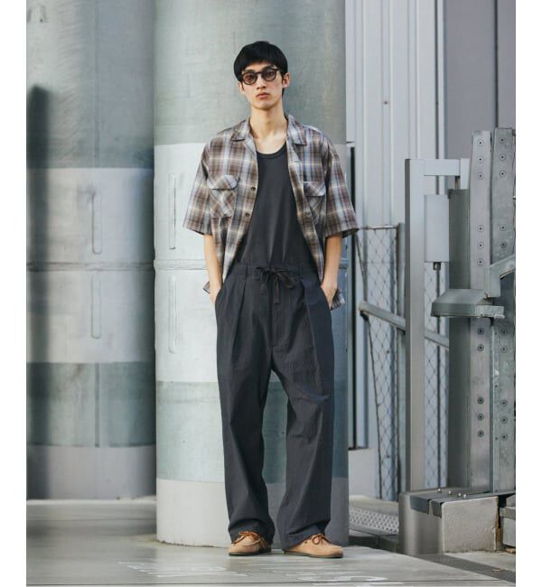 JOURNAL STANDARD「T/C サッカー オーバー パンツ」|スラックス|
