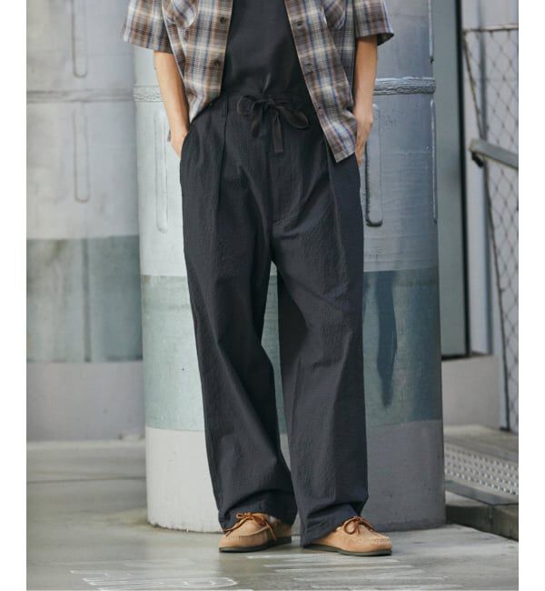 JOURNAL STANDARD「T/C サッカー オーバー パンツ」|スラックス|