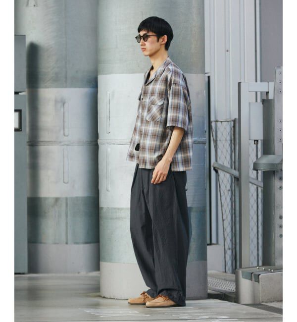JOURNAL STANDARD「T/C サッカー オーバー パンツ」|スラックス|