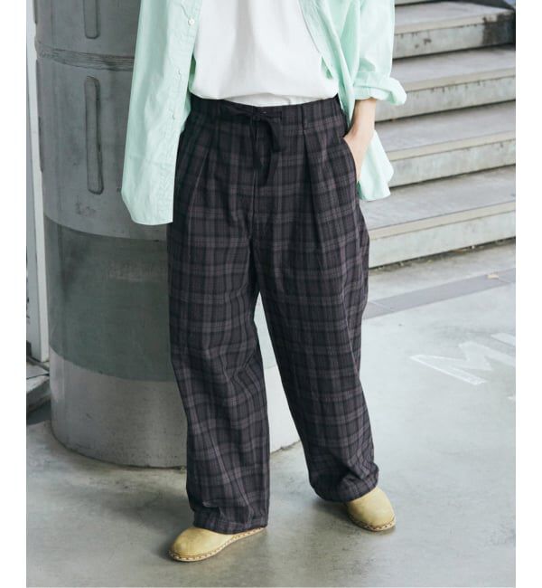 JOURNAL STANDARD「T/C サッカー オーバー パンツ」|スラックス|グレーA