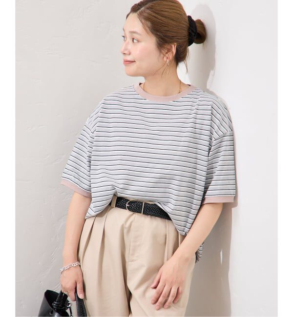 JOURNAL STANDARD「【STAR＆STRIPE/スターアンドストライプ】オーバーFIT リンガーT」|Tシャツ・カットソー|グレー