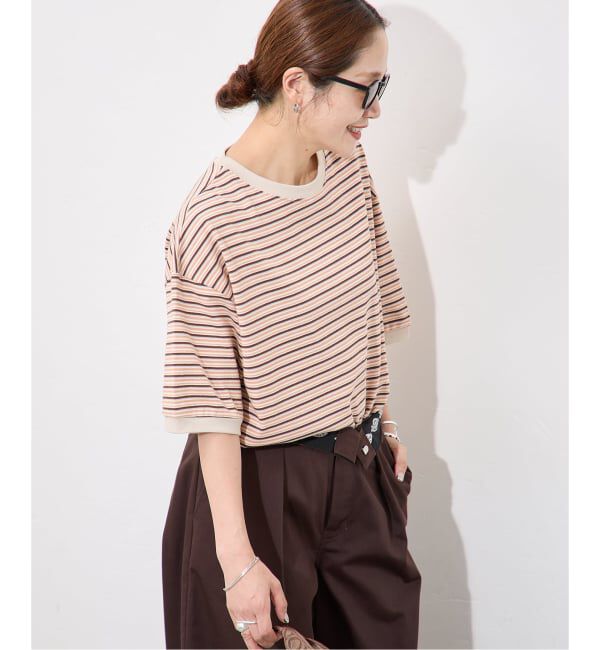 JOURNAL STANDARD「【STAR＆STRIPE/スターアンドストライプ】オーバーFIT リンガーT」|Tシャツ・カットソー|