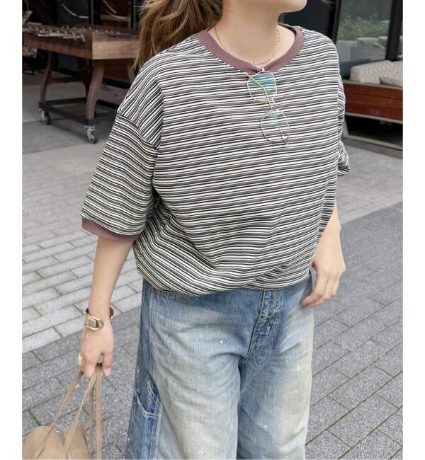 JOURNAL STANDARD「【STAR＆STRIPE/スターアンドストライプ】オーバーFIT リンガーT」|Tシャツ・カットソー|