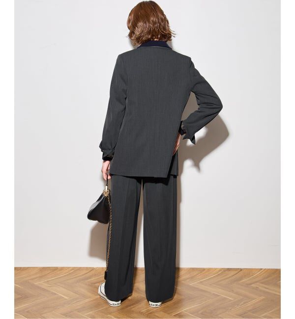 journal standard L'essage「ヴィスポリギャバパンツ（グレーA・ネイビー）」|スラックス|